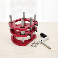 Router Height Adjustment Base with Hand Crank Adjustable Crafting Router Lift Manual Hardware for Woodworkers, Hobbyists, Workshop