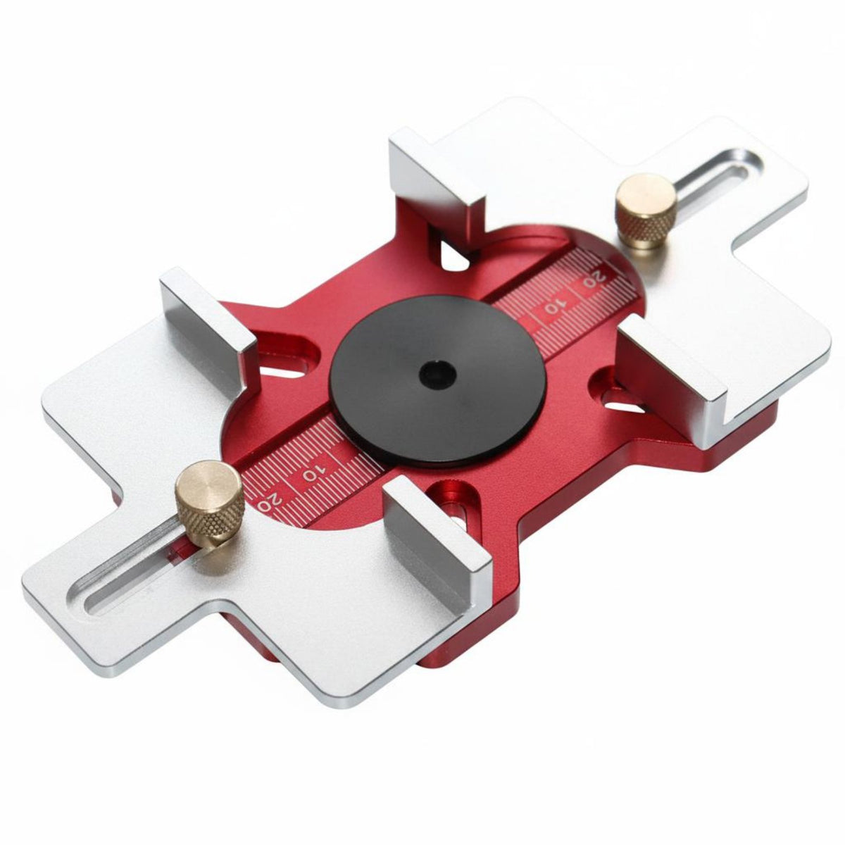 Double-Use Design Wood Slotting Jig Precise Positioning Slotting Template High Precision Drill Guide Jig Adjustable Thickness for Woodworkers, Professionals, Carpentry, Workshop