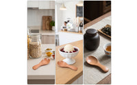 Small Mini Wooden Spoon Compact Wooden Spoon with Short Handle Lightweight Long-Lasting for Condiments