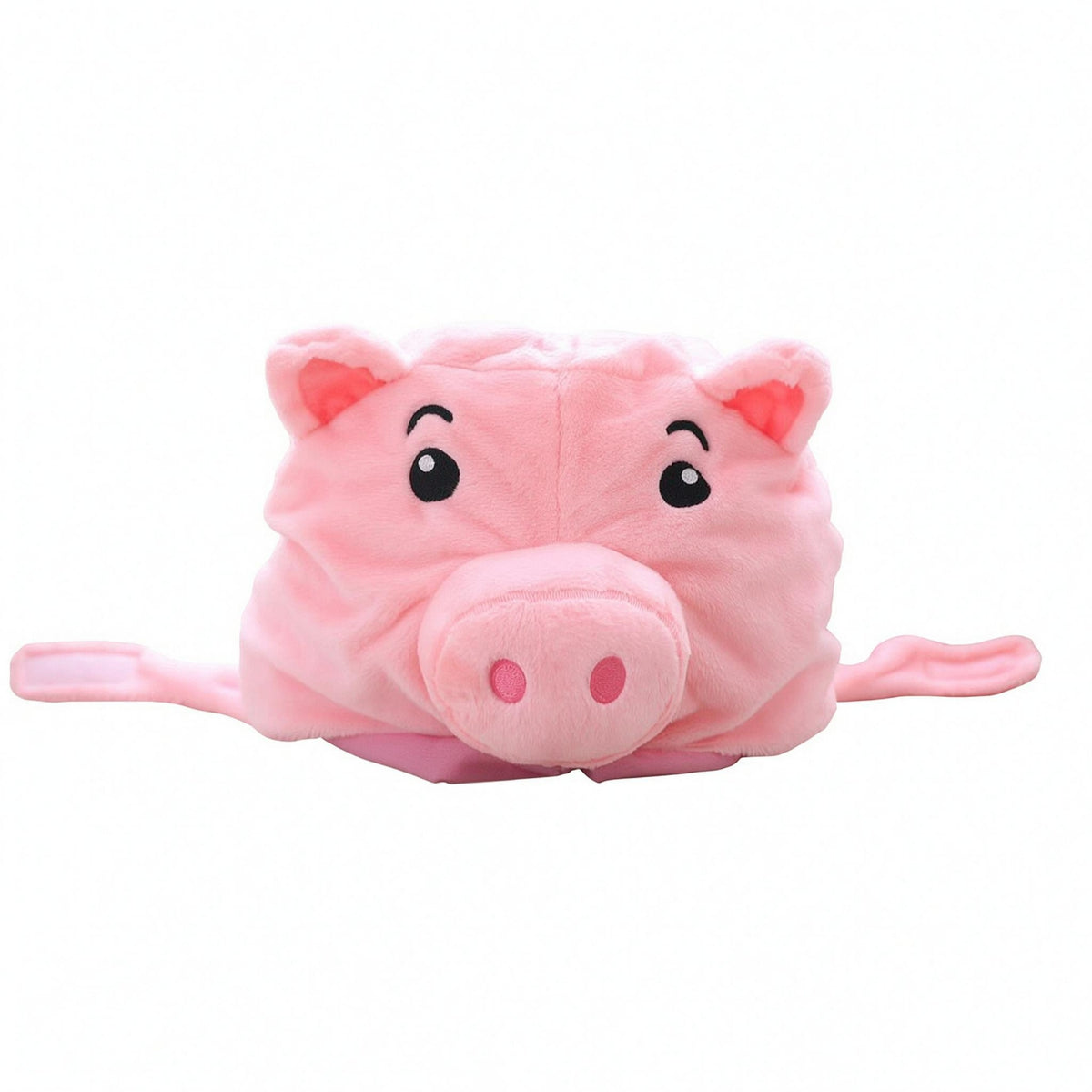 Stuffed Pig Costume Headpiece Tie Straps Piglet Headwear