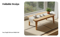Portable Folding Lap Table Multifunctional Foldable Lap Desk Multi-Purpose Small Space Furniture Installationno-Assembly-Required for Tea Enthusiasts, Telecommuting Workers, Bay Window, Bedroom, Living Room, Home Office