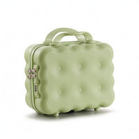 Compact Suitcase-Style Storage Case Padded Portable Case with Handle Travel-Friendly Small for Travelers, Manicurists, Tabletop Organization