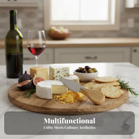 4 Pieces Cheese Set Stainless with Wooden Handle Cheese Cutlery Easy to Clean Meat and Cheese Board Utensil Set for Adults, Parties