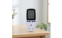 Power Monitoring Socket Lcd Power Meter Plug Energy Meter Plug Digital for Homeowners, Workshop, Student Rooms