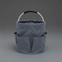 Textile Tool Tote Multiple Pockets Foldable Tool Carrier Large Capacity Foldable Supply Tote for Electricians, Gardeners, Job Site, Car Trunk