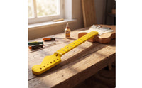 Bolt-on Electric Guitar Neck Straight Maple Guitar Neck Slim Unfinished for Luthier