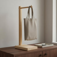 Pure Wood Bag Stand Minimalist Design Handbag Display Stand Countertop Bag Hanger Versatile Usage Home Organizer Easy Assembly