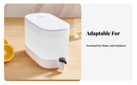 High Temperature Resistant Cold Water Pitcher with Spigot Food Grade Material Refrigerator Beverage Dispenser Leak-Proof for Picnic, Outdoor