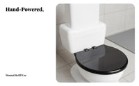 Anti-Tip Toilet Shaped Cat Waterer No Electricity Needed Toilet Shaped Pet Water Bowl Non-Electric Novelty Cat Water Bowl Easy to Clean for Cats, Small Pets