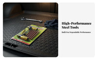 8 Pieces Emergency Repair Tubeless Plug Insertion Kit Rapid Repair Tire Plug Set Portable Puncture Mending Tools Easy to Use for DIY Enthusiasts, Motorcyclists, Road Trips, Garage, Workshop, Away from the Beaten Path-Road Drivinging