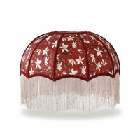 Lampshade with Fringe Traditional Textile Lampshade Table Lamp Shade Woven Lamp Shade with Fringe Classic