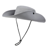Sun Protection Chin Strap Fishing Hat Breathable Fishing Pail Hat Quick-Drying Outdoor Headwear Convertible Design for Climbing