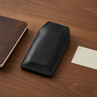 PU Leather Pen Pouch Business Style Multi-Pen Holder for Pens and Stationery