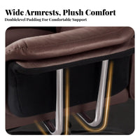 High-Back Support Reclining Chair with Footrest Thickly Padded Reclining Chair with Leg Rest Ergonomic Design Office Furniture 150-Degree Recline for Executives, Professionals, Telecommute Workers, Study Room, Rest Ping, Gaming Setup