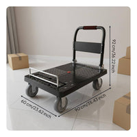Cart with Rail Portable for Storage Room
