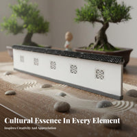 Suzhou Garden Fence Model DIY Assembly Micro Landscape Railing Model STEAM Education Chinese Design Miniature Fence for Hobbyists, Students, Dioramas