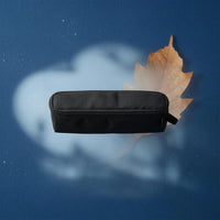 Handheld Storage Side of Bag Strap Zipper Pouch Black Carrier