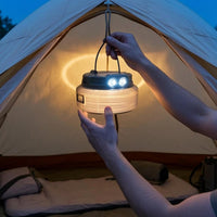 Two-in-Single LED Lantern with String Lights Translucent Solar Camping String Lights