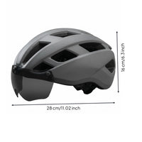 Vented Mountain Bike Helmet with Visor Lightweight Mountain Biking Helmet Breathable Ventilation Sports Protection Gear Shock Resistant