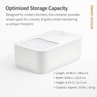 Rice Storage Container, Flour Cereal Storage Bin, Kitchen Grain Storage, Modern Kitchen Rice Storage Container, Storage Containers with Lid