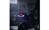 LED Motorcycle License Plate Light Universal Fit Motorcycle Light with Mounting Tabs Sporty Compact for Riders