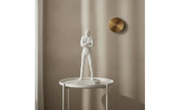 Human Figurine Mosaic Tabletop Sculpture with Rectangular Base Modern Desktop Figurine for Interior Designers, Art Collectors, Living Room, Bookshelf