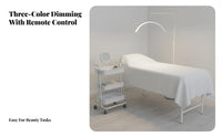 Stepless Dimming U-Shaped Floor Lamp Dimmable Eyelash Extension Light High Color Rendering LED Beauty Work Light Stable Base for Lash Technicians, Makeup Artists, Nail Salon Studio, Home Office, Bedroom