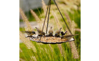 Foliage Bird Feeder Iron Garden Decor Weather Resistant for Outdoor