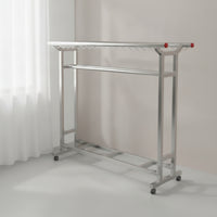 Clothes Dehumidifying Rack Stainless Steel Laundry Dehumidifying Rack Foldable for Balcony