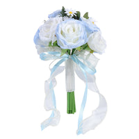 Graduated Rose Artificial Wedding Bouquet for Bride Photo Prop