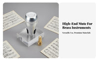 Trombone Practice Mute Reduces Noise Tenor Trombone Mute Neighbor Friendly Sound Dampener for Students, Beginners, Apartment Living, Rehearsal