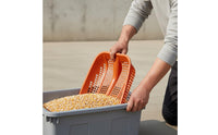 Lightweight Multi-Purpose Sieve Shovel Sturdy Multipurpose Sifter Shovel Wear-Resistant Large Mesh Grain Scoop Reinforced Design for Farmers, Gardeners, Farm, Garden, Barn