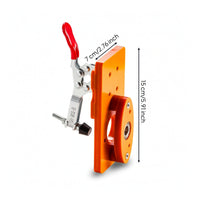 Clean-Cutting Cabinet Hinge Jig Accurate Hinge Hole Opener Compact Positioning Jig Machined for Woodworkers, Woodworking