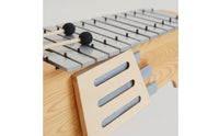 Metallophone Diatonic Glockenspiel Compact Xylophone with Metal Strips for Kids