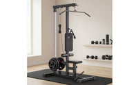 Lat Pull down Machine with Low Row Station Plate-Loaded Lat Pull down Machine 2-in-1 for Home Home Gym Owners