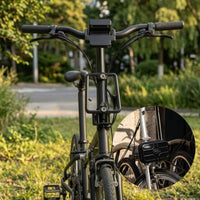 Stable Bike Front Carrier Block Easy Installation Bike Bag Mount Sturdy Front Bag Adapter Folding-Friendly for Cyclists, Commuters, Daily Commuting
