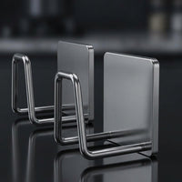 Cabinet Pot Lid Organizer for Kitchen Cupboard Doors, Thickened Carbon Steel Wall Mounted Rack for Chefs