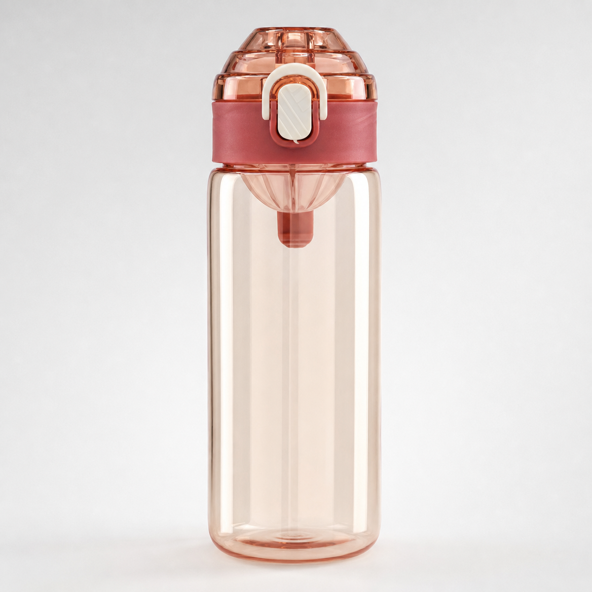 Large Capacity Transparent Sports Water Bottle with Scale for Outdoor Fitness