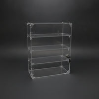 Acrylic Display Cabinet with Lock Sturdy Display Case with Lock for Hobbyists, Retail Counters, Desktop Storage