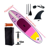 Inflatable Stand-up Paddle Board Portable Inflatable Lightweight Paddle Board with Pump for Adults, Rivers