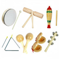 14 Pieces Hand Percussion Assortment Early Music Education for Toddlers, Parents
