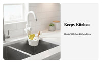 Faucet Hanging Drain Basket Space Saving Hanging Sink Basket Faucet Mount Colander Easy to Clean Kitchen Sink Food Catcher