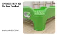 Easy to Clean Stackable Plastic Cot Space-Saving Stackable Cot Rounded Corners Preschool Equipment Single Piece-Piece Molding for Preschoolers, Daycare Providers, Kindergarten, Rest Time, Classroom, Camping