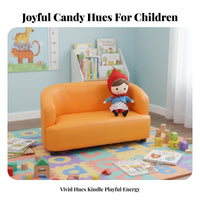Soft and Comfortable Miniature Upholstered Sofa Safety Certified Upholstered Toddler Lounger snug children's Seating Skingentle for Toddlers, Preschoolers, Playroom, Kindergarten, Nursery, perusing corner