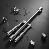 Folding Cross Wrench Space Saving Folding Lug Wrench Easy Storage for Mechanics