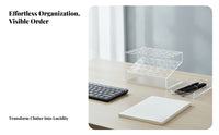 Transparent Acrylic Pen Rack Glossy Clear Pen Display Circular Slots
