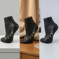Matte Anklet Display Stand Stable Mannequin Leg Display Professional Jewelry Stand with Base Long-Lasting for Vanity Tables