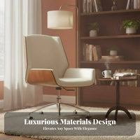 Armless Caster Chair Minimalist design rotating Seat Ergonomic rear supportrest Padded padding for Students, Bedroom