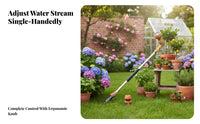 Heavy Duty Construction High Pressure Spray Wand Single-Hand Flow Control High Pressure Water Wand Leak-Proof Adapters for Gardeners