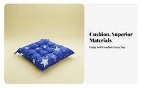 Comfortable Thickened Dining Chair Pad Retains Shape Square Seat Cushion with Ties Easy to Clean for Students, Dorm Room